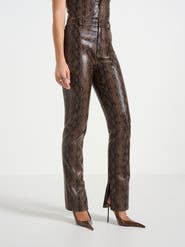 Manière De Voir Lucia Python Straight Leg Trousers