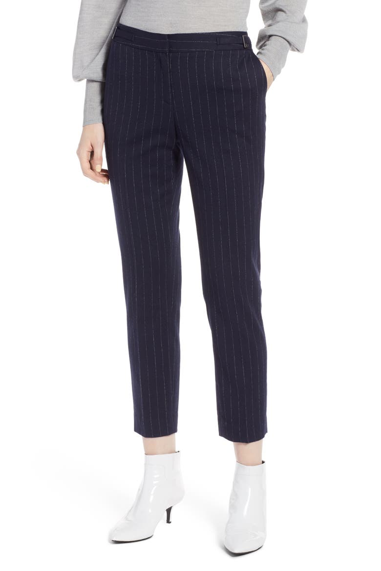 Slim Pants, Main, color, NAVY CHALK STRIPE