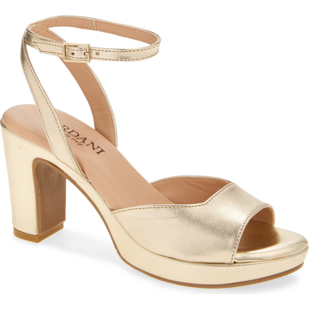 Cordani Vita Ankle Strap Platform Sandal In Silver
