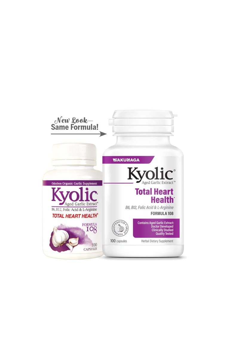 Aged Garlic Extract Formula 108, Total Heart Health, 100 Capsules, Alternate, color, None