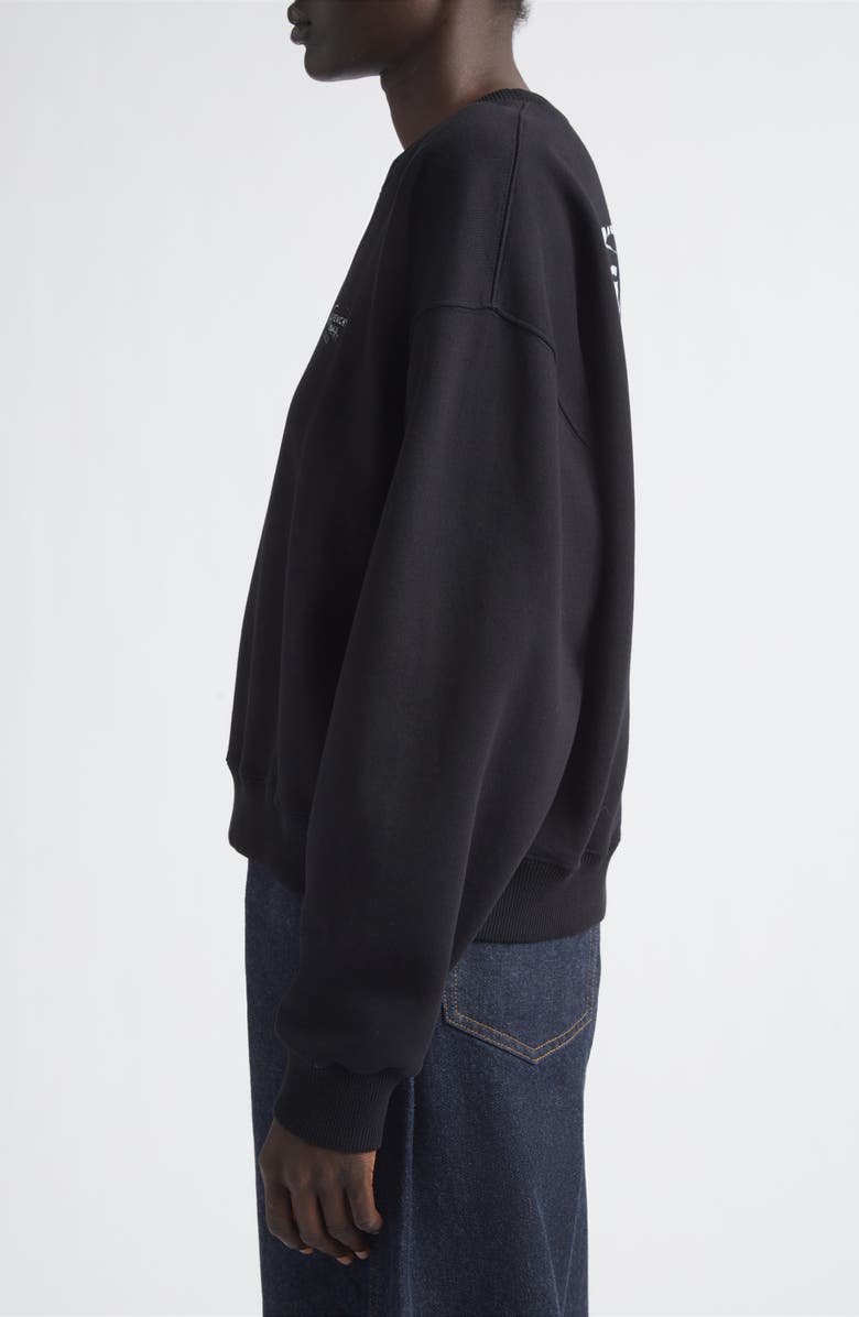 Givenchy Stamp Logo Graphic Sweatshirt, Alternate, color, Black