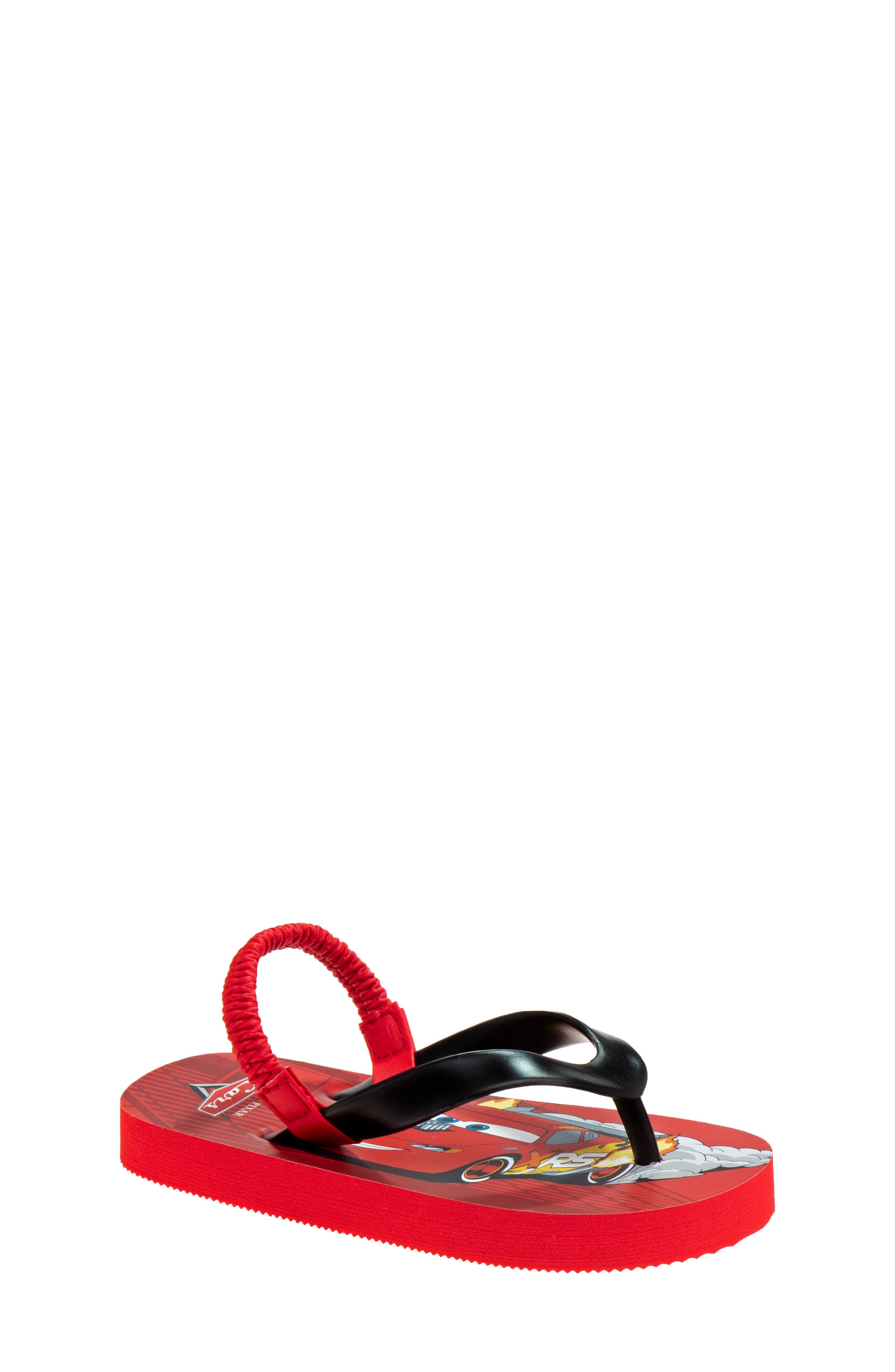 JOSMO Kids' Pixar<sup>®</sup> Lightning McQueen Flip Flop Sandal, Main, color, 