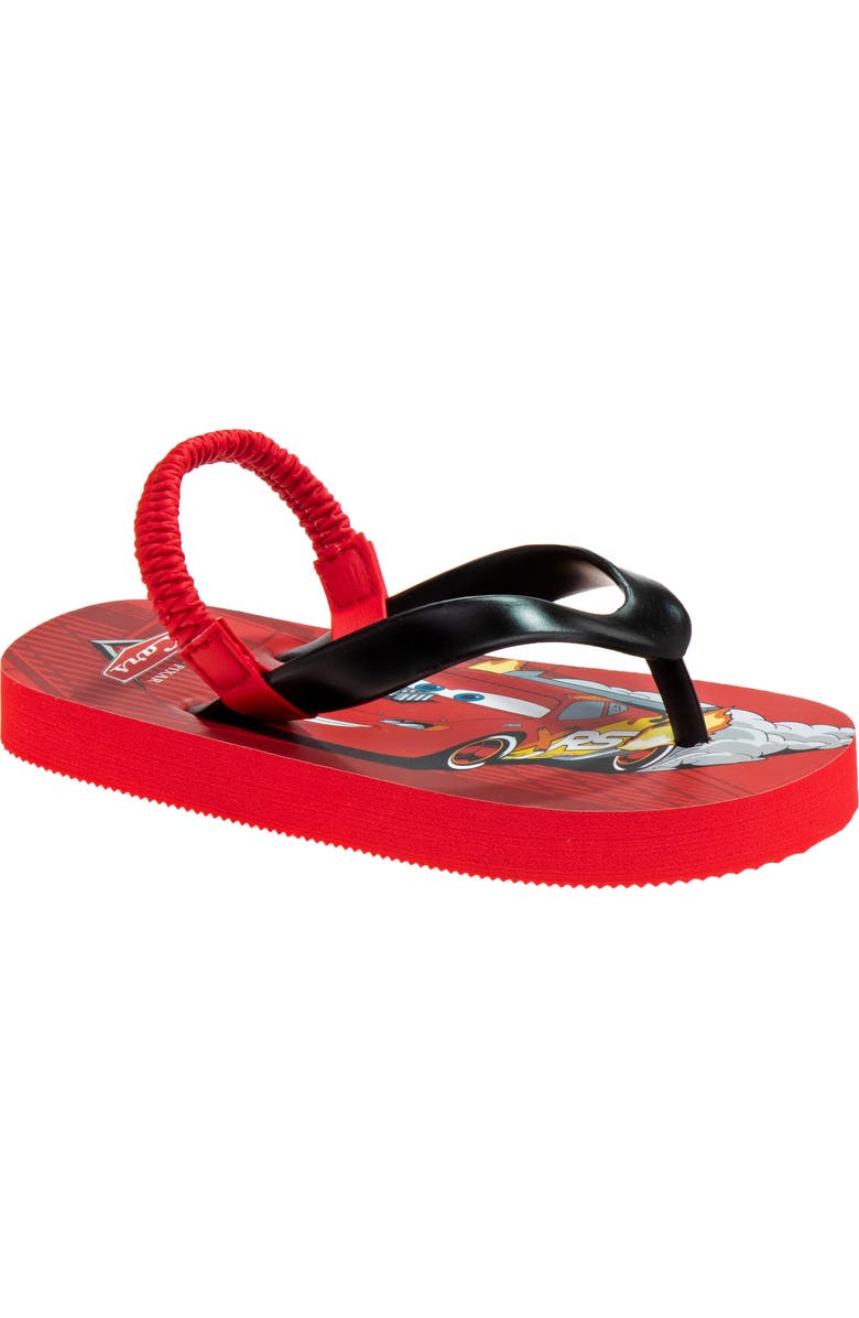 JOSMO Kids' Pixar<sup>®</sup> Lightning McQueen Flip Flop Sandal, Main, color,