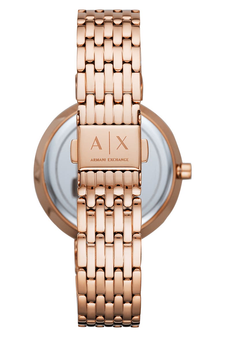 T-Bar Three-Hand Bracelet Watch, 36mm, Alternate, color, ROSE GOLD