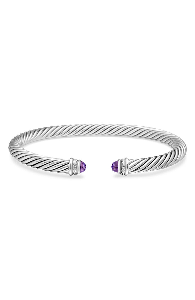 David Yurman Cable Classics Collection<sup>®</sup> Bracelet with Morganite and Diamond, Alternate, color, 