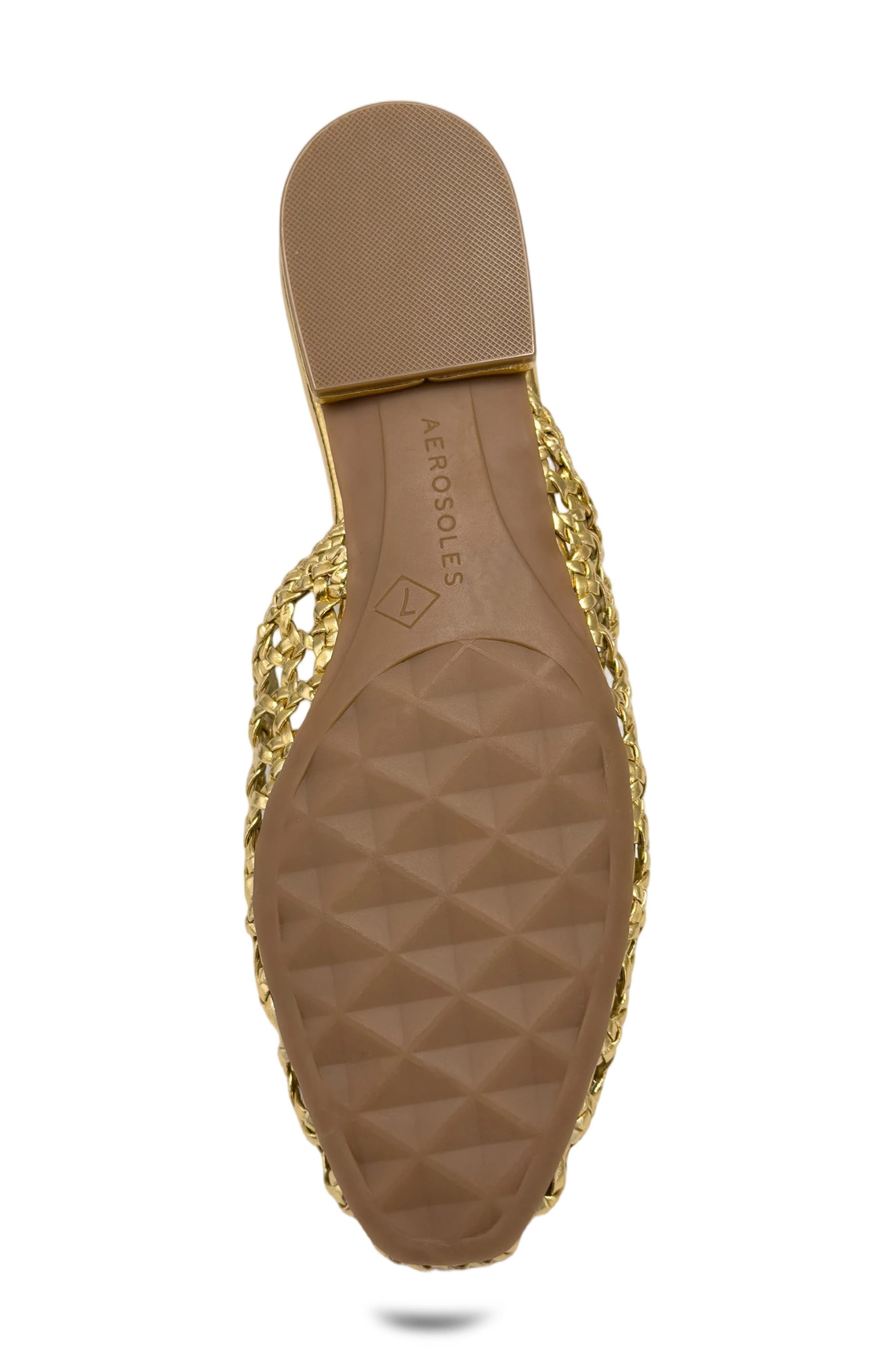 Assia Woven Mule, Alternate, color, GOLD OPEN WOVEN