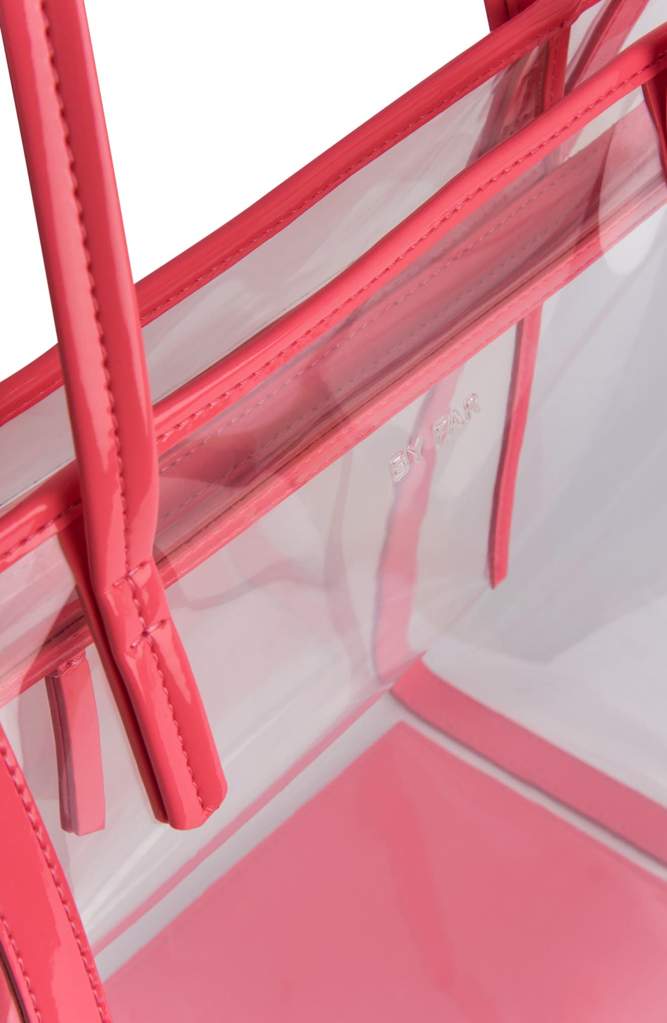 Club Transparent Tote, Alternate, color, LIPSTICK