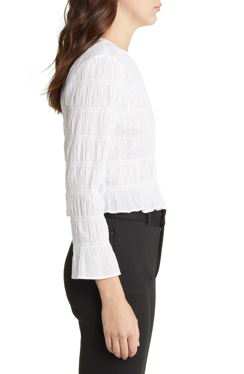 FRAME Ruched Crop Top, Alternate, color, 