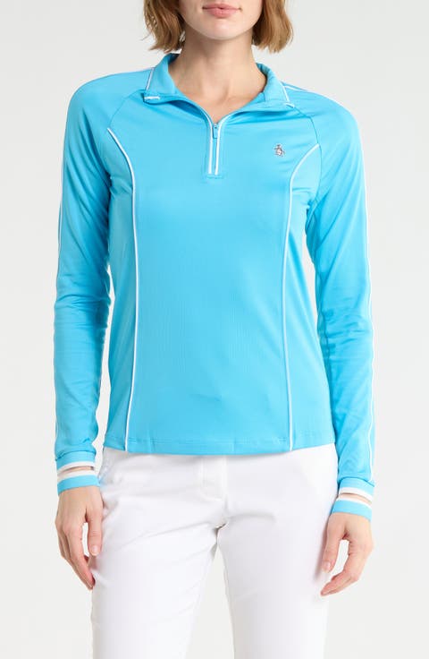 Performance Quarter Zip Long Sleeve Top