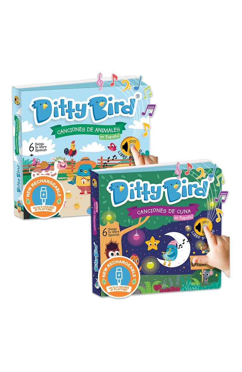 Ditty Bird Song Books in Spanish - Set of 2, Main, color, 