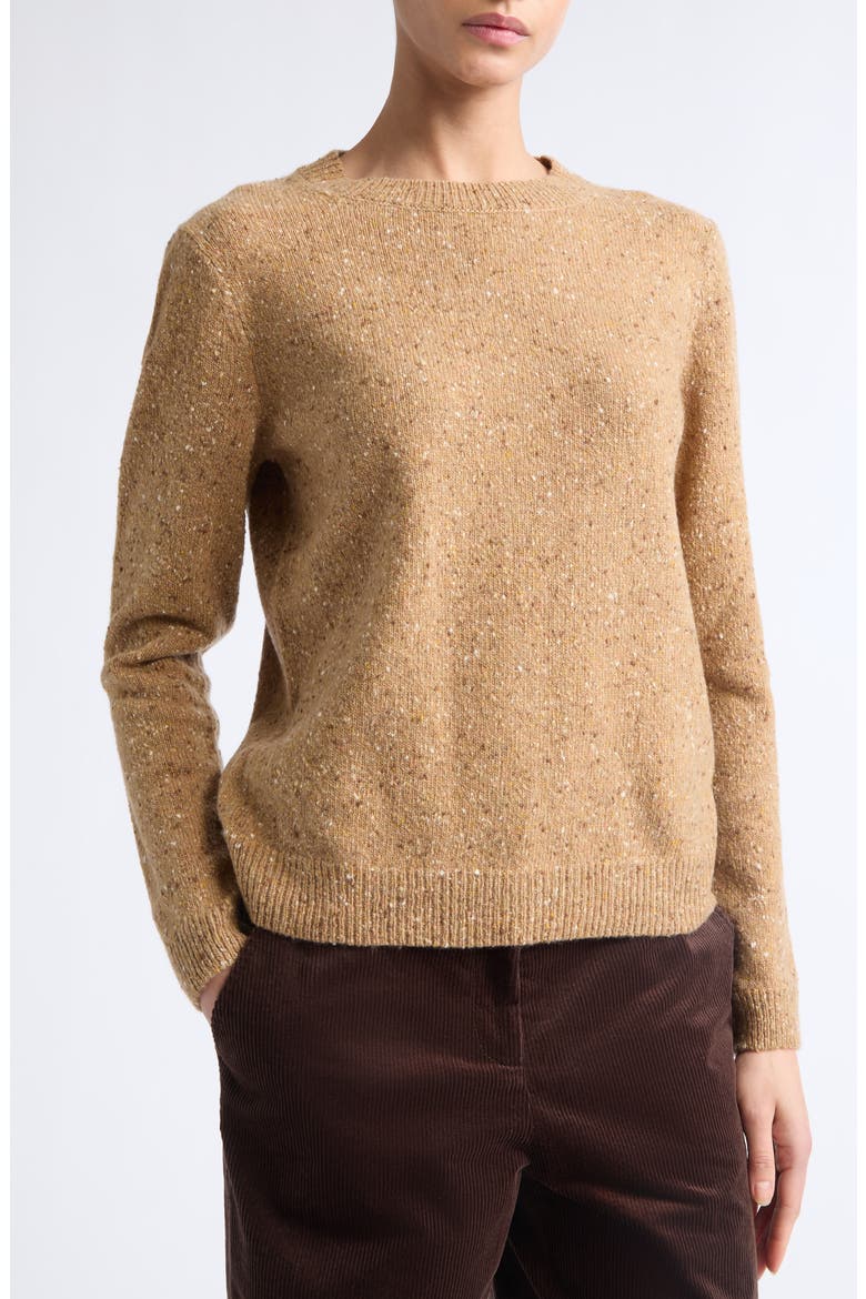 Donegal Cashmere Sweater, Alternate, color, CAMMELLO MULTI