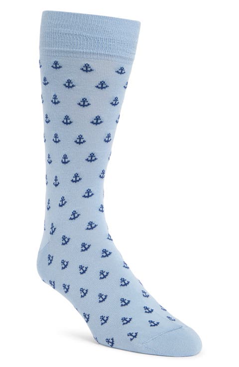Anchor Cotton Blend Dress Socks