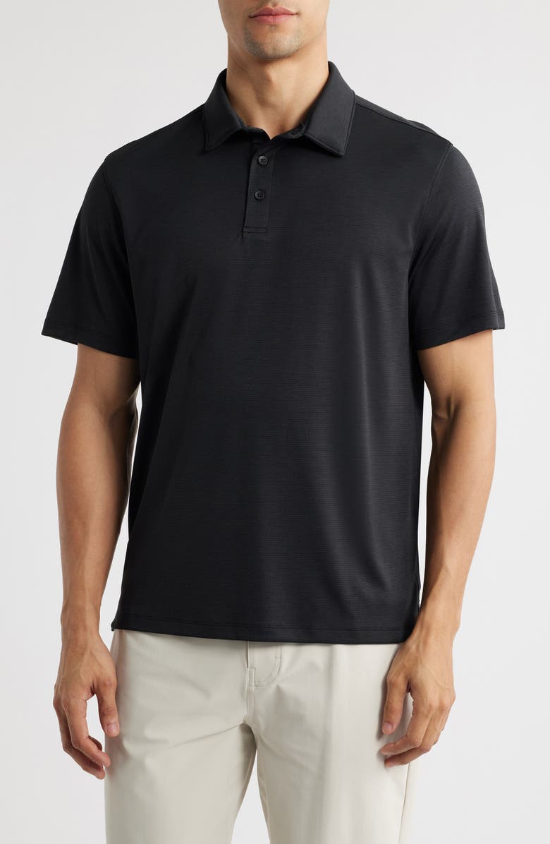 Zella Course Polo, Main, color, Black Caviar