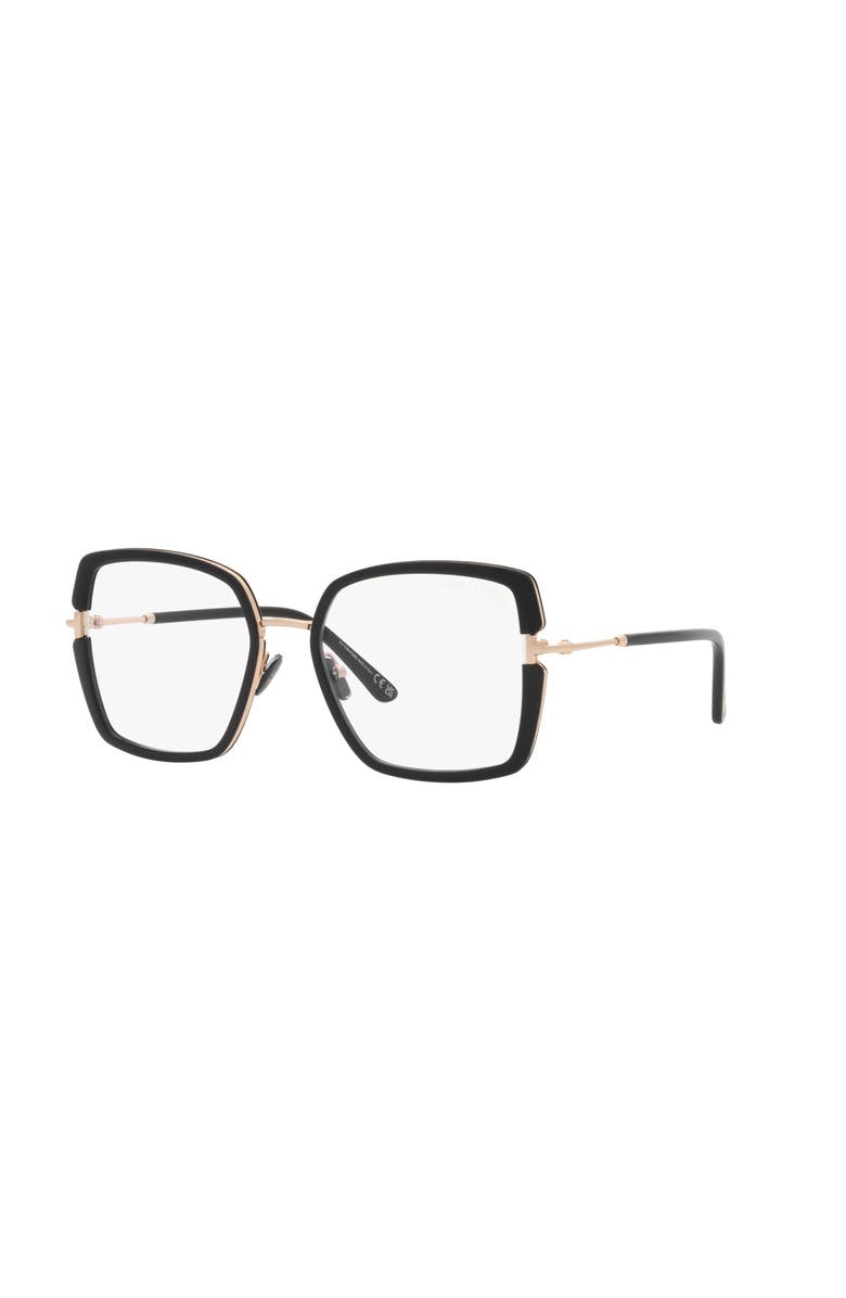 TOM FORD 55mm Square optical glasses, Main, color, Black