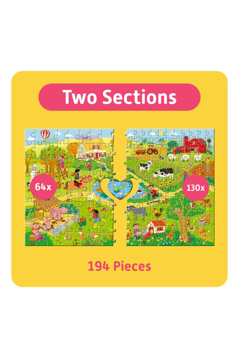194 Piece Puzzle, Alternate, color, Multicolored