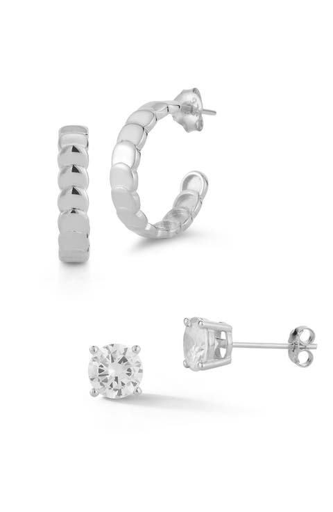 Set of 2 Sterling Silver Earrings