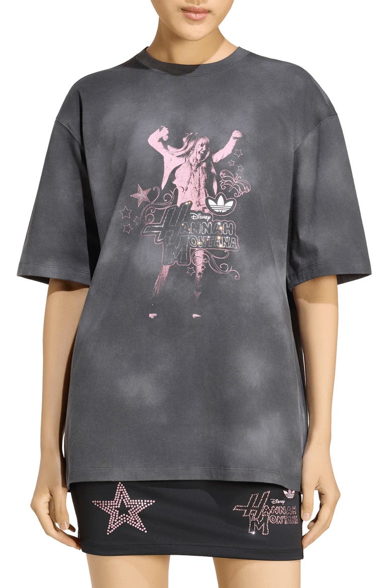 x Hannah Montana Cotton Graphic T-Shirt, Main, color, BLACK/ /