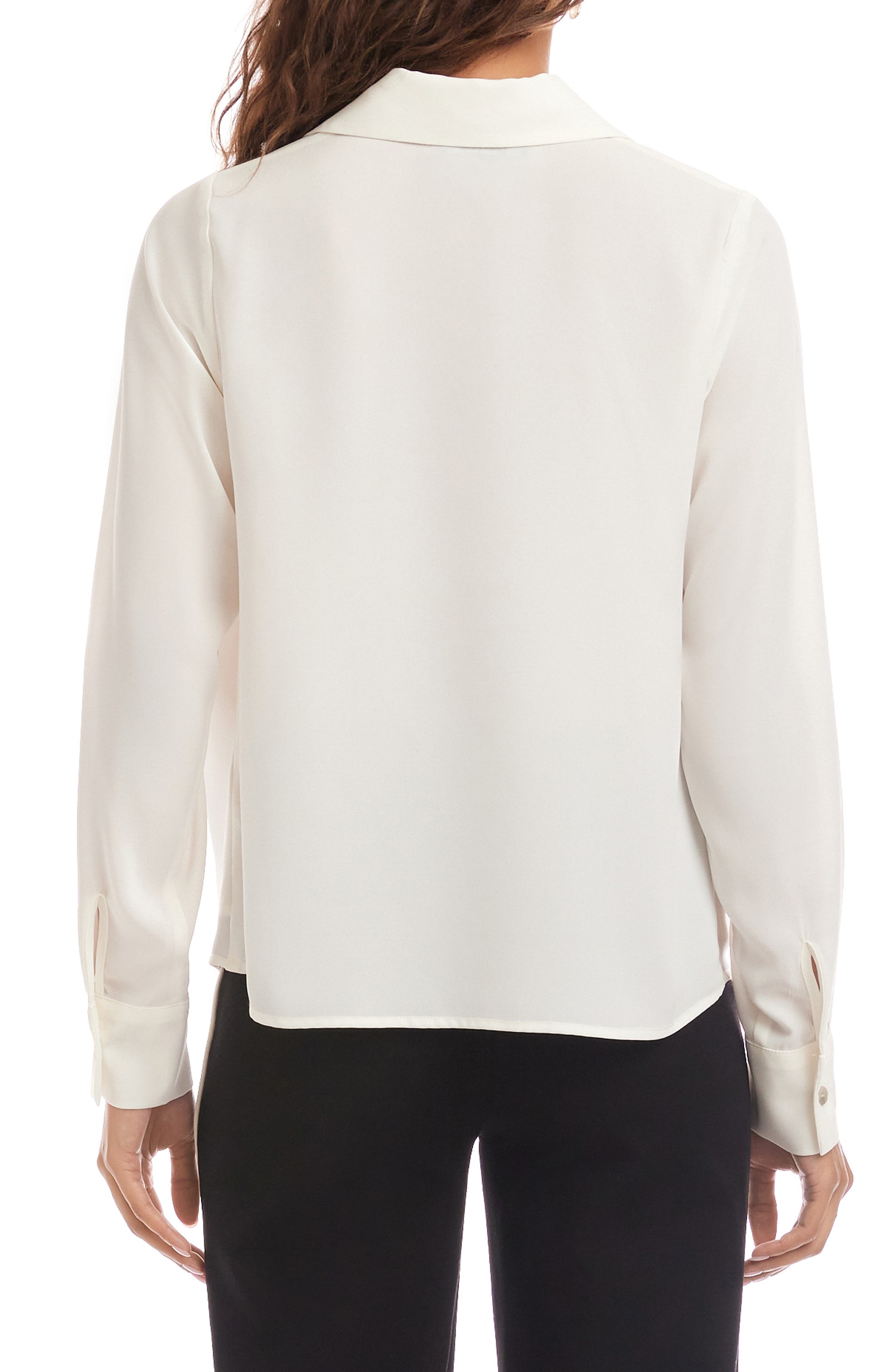 Collared Cowl Neck Top - image 4