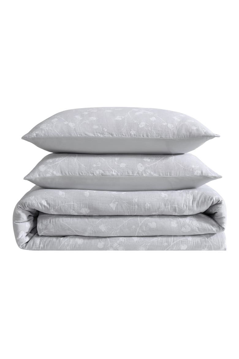 Umbra Floral Comforter & Shams Set, Main, color, LIGHT / MEDIUM GREY