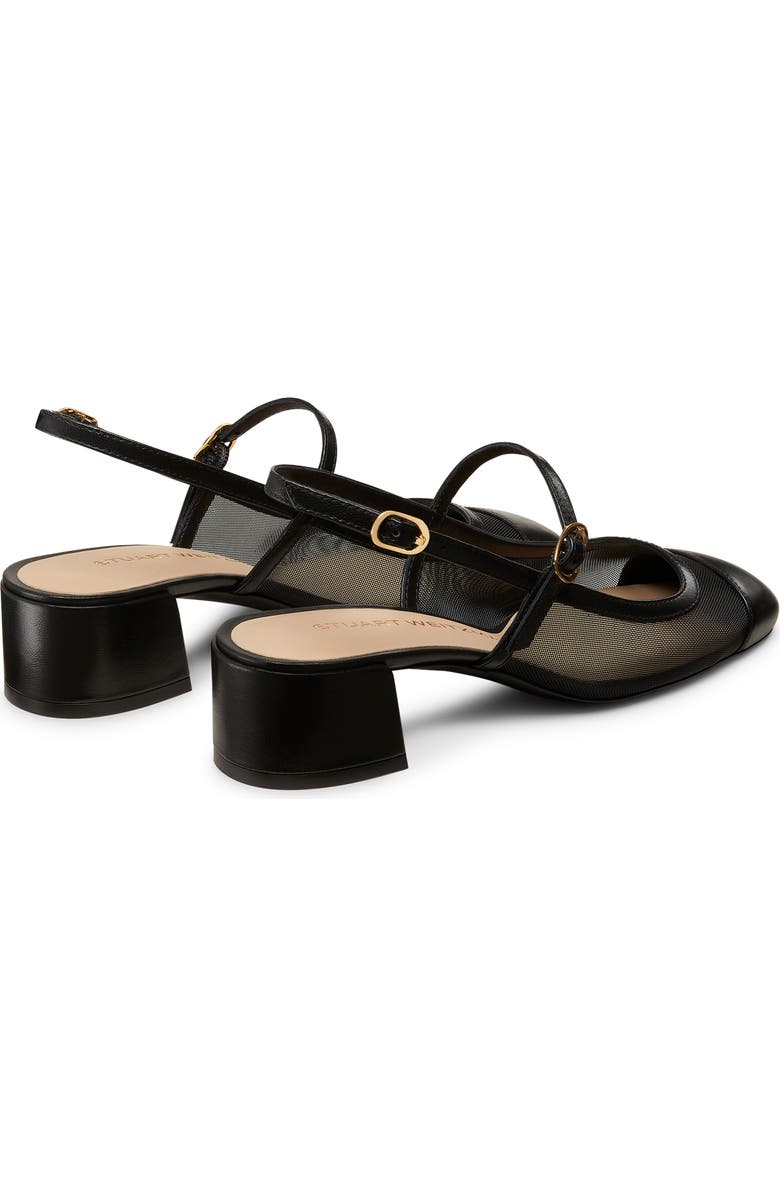 Stuart Weitzman Bea Mary Jane Slingback Pump, Alternate, color, Black