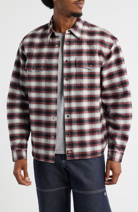 Johnsonville Check Brushed Cotton Snap-Up Western Shirt