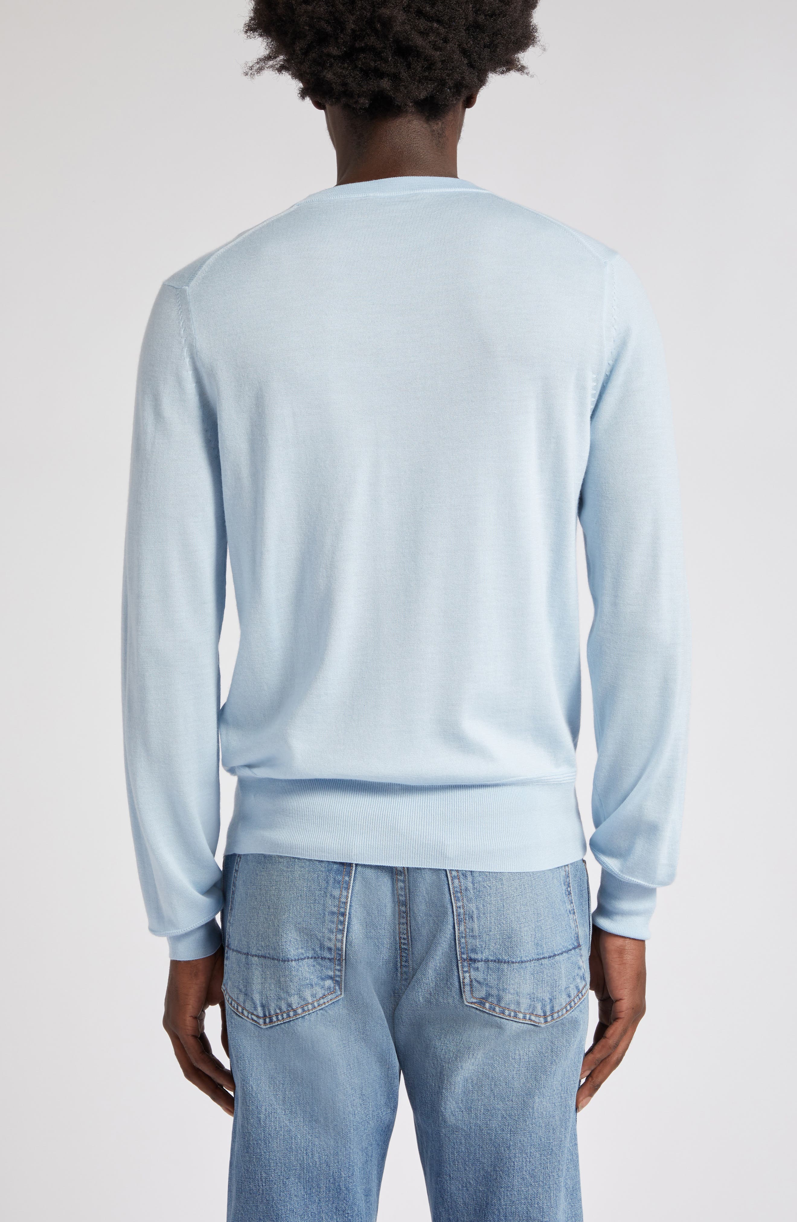 Cashmere & Silk Crewneck Sweater - image 4