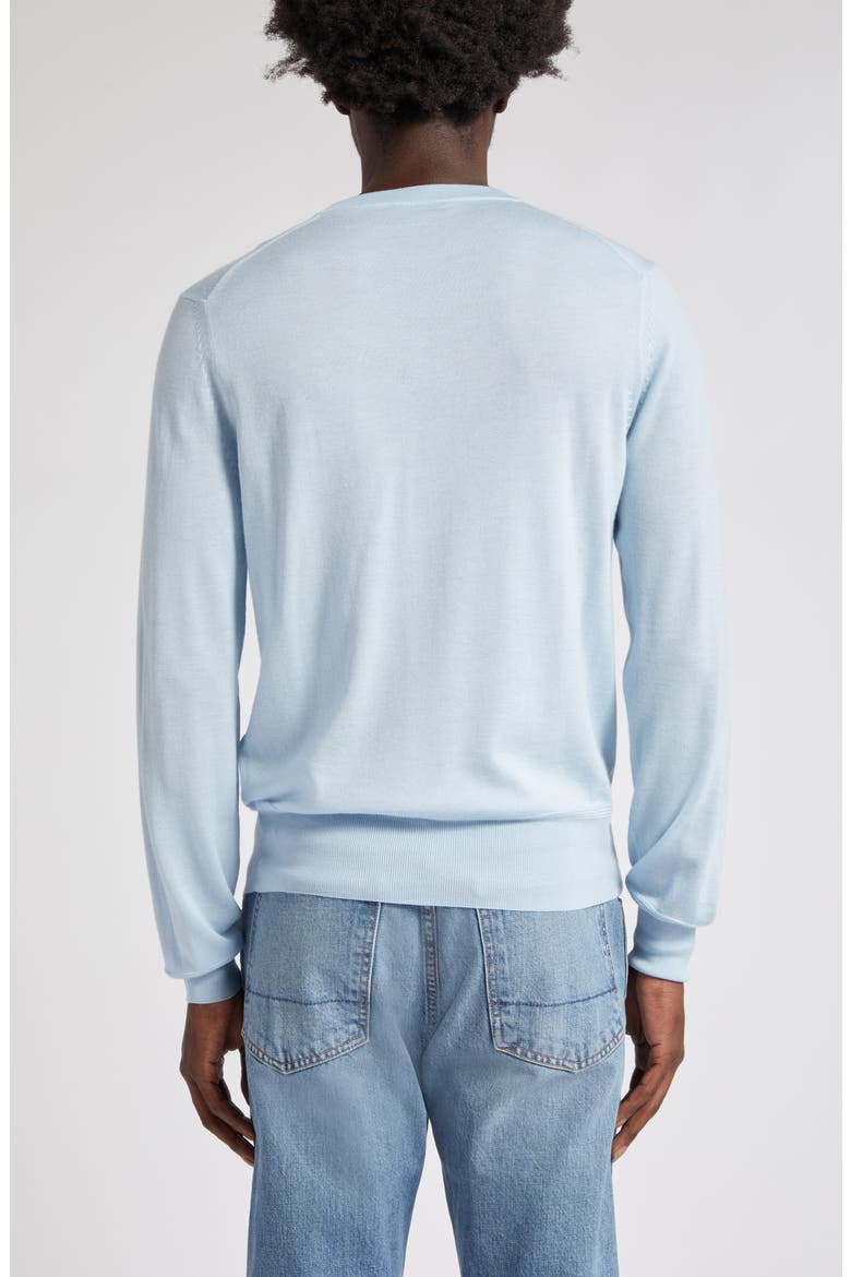 Cashmere & Silk Crewneck Sweater, Alternate, color, SKY BLUE