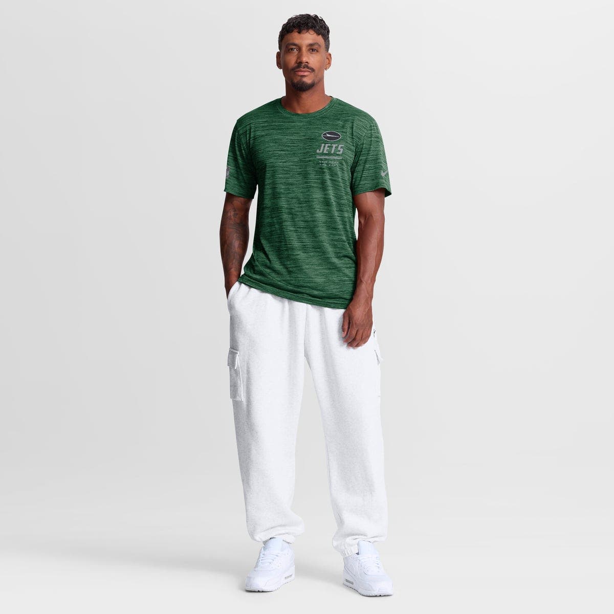 Nike Men's Nike Green New York Jets Sideline Double Covered Dri-FIT ...