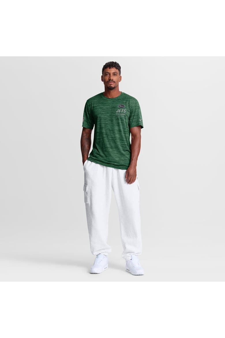 Men's Nike Green New York Jets Sideline Double Covered Dri-FIT Velocity T-Shirt, Alternate, color, Green