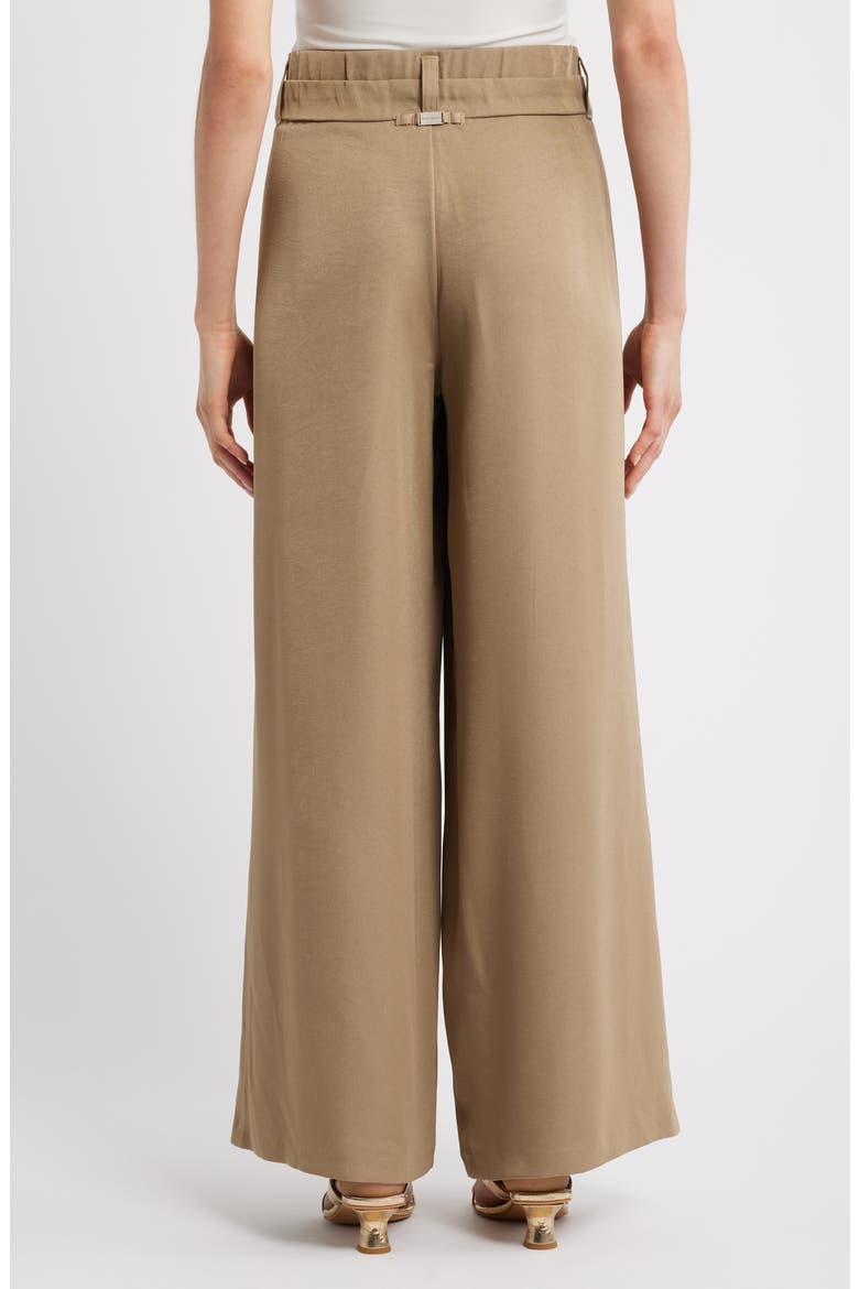 Skyrise Triple Pleat Palazzo Pants, Alternate, color, CINDER