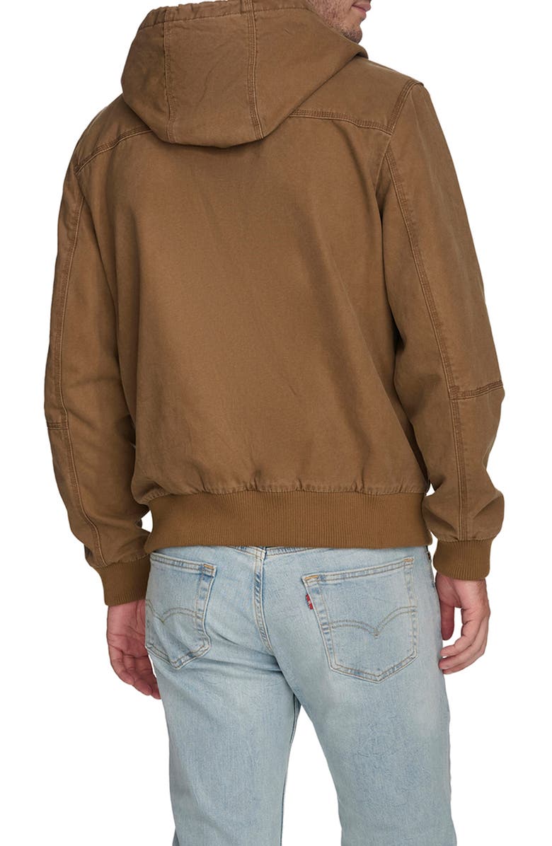 Levi's<sup>®</sup> Lightweight Workwear Hooded Jacket, Alternate, color, Brown