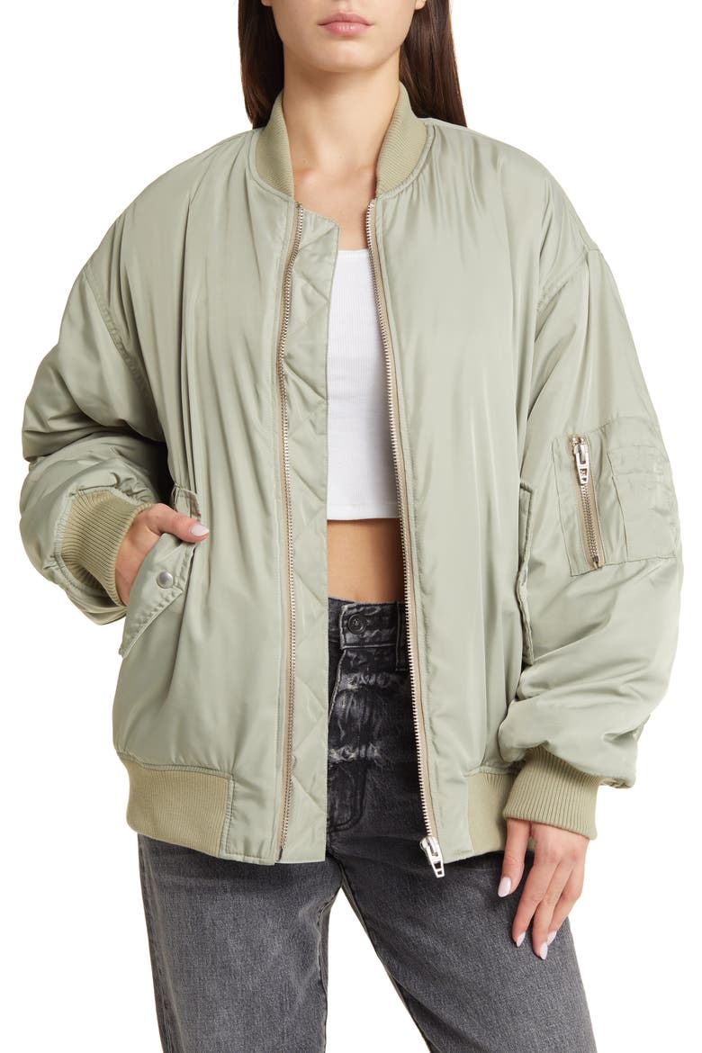 Oversize Bomber Jacket, Main, color, AUTO PILOT