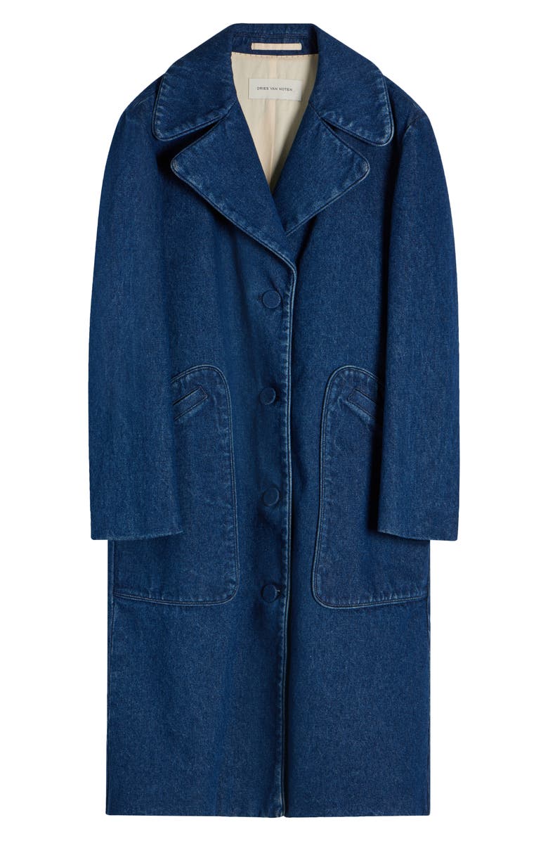 Dries Van Noten Ricca Denim Coat, Alternate, color, 