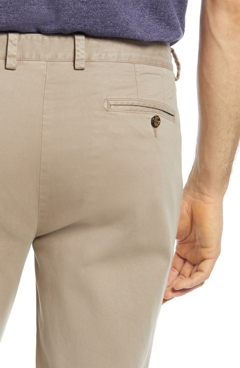 Johnston & Murphy Flat Front Chinos, Alternate, color, Taupe