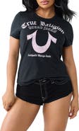 True Religion Crystal Embellished Logo T-Shirt