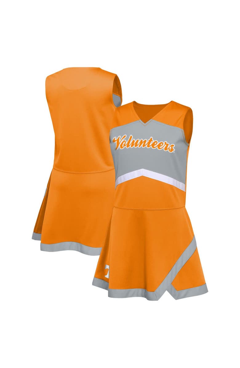 Outerstuff Girls Youth Tennessee Orange Tennessee Volunteers Cheer Captain Jumper Dress, Alternate, color, Tennessee Orange