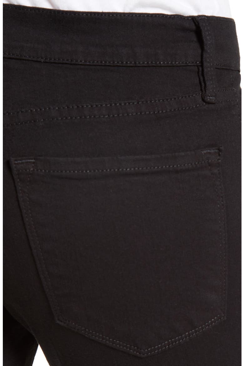Distressed Release Hem Skinny Jeans, Alternate, color, LILAC FILM NOIR
