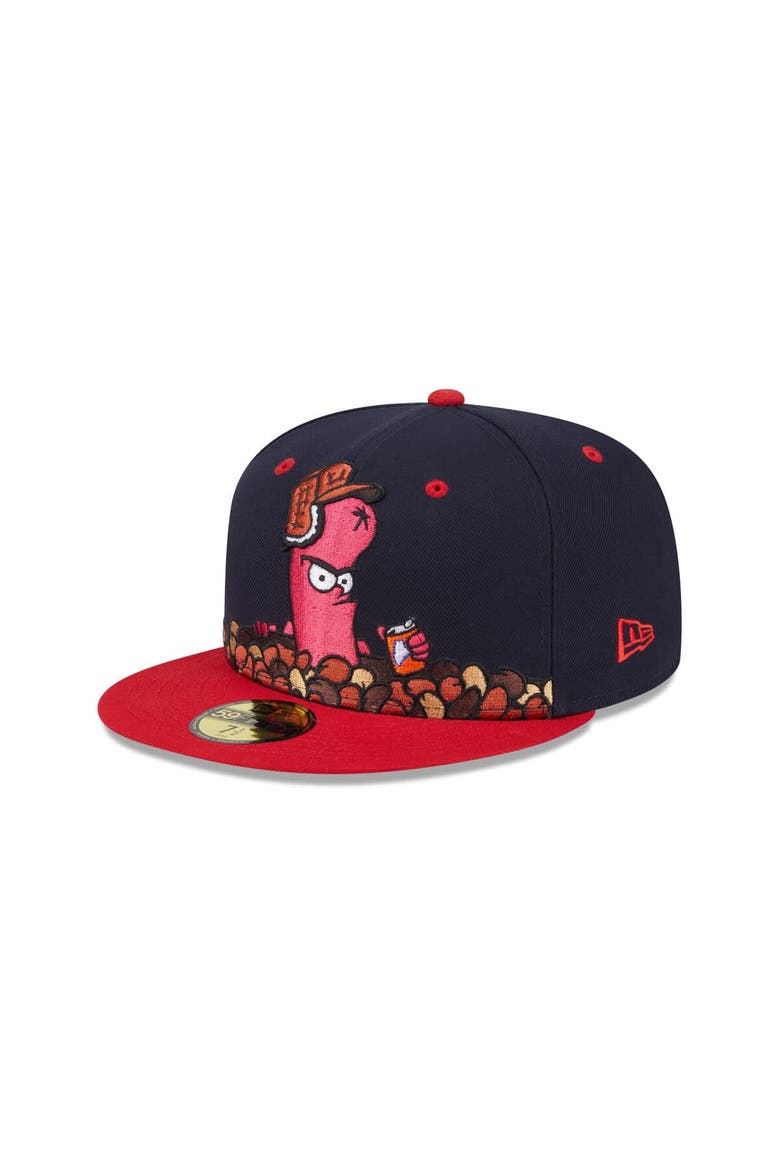 Men's New Era  Navy Portland Sea Dogs Theme Nights 59FIFTY Fitted Hat, Alternate, color, Navy