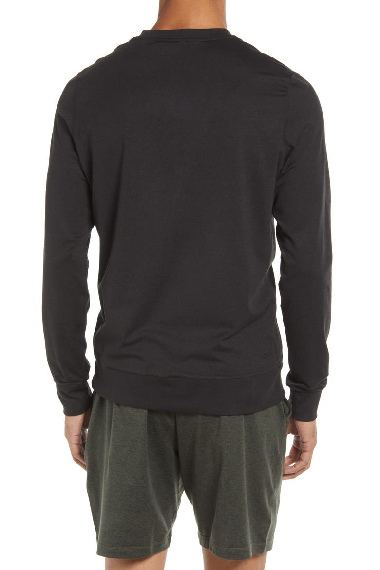 Ponto Performance Crew Pullover, Alternate, color, BLACK HEATHER
