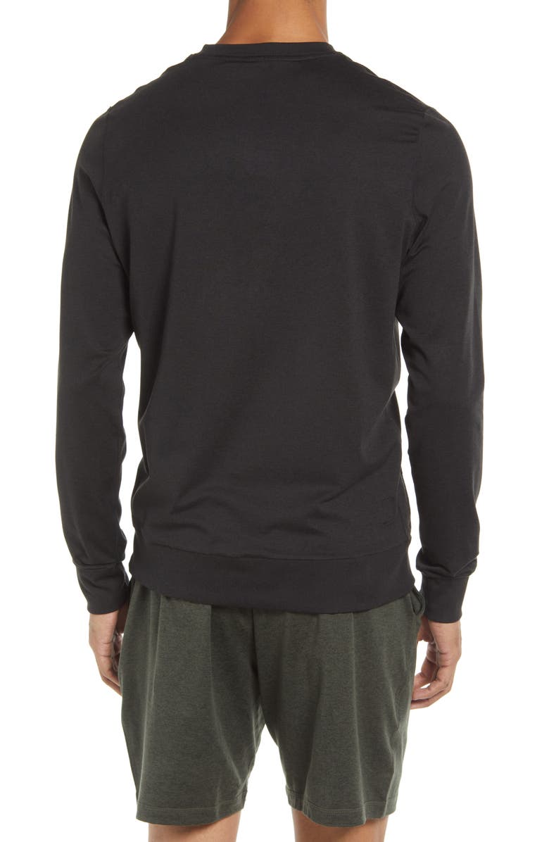 Vuori Ponto Performance Crew Pullover, Alternate, color, Black Heather