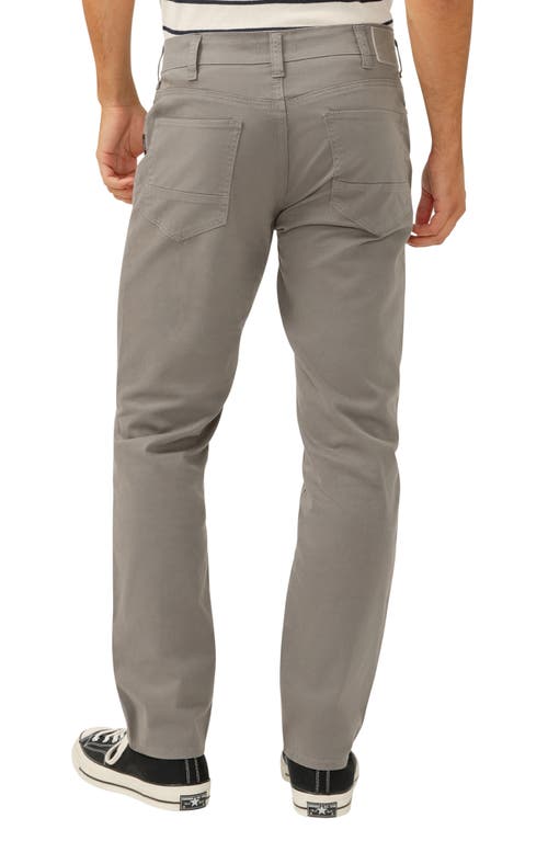 Silver Jeans Co. Men's Eddie Classic Athletic Fit Tapered Leg Essential Twill Pants In Gray