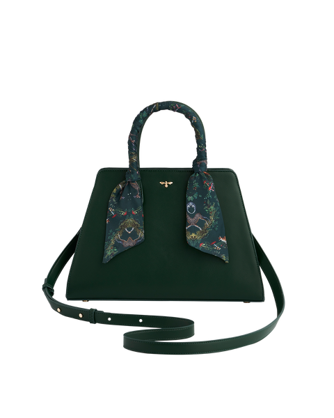 Into the Woods Green Structured Tote Medium