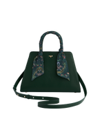 Fable England Into the Woods Green Structured Tote Medium