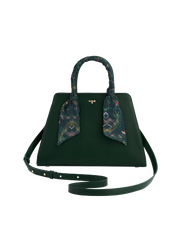 Fable England Into the Woods Green Structured Tote Medium