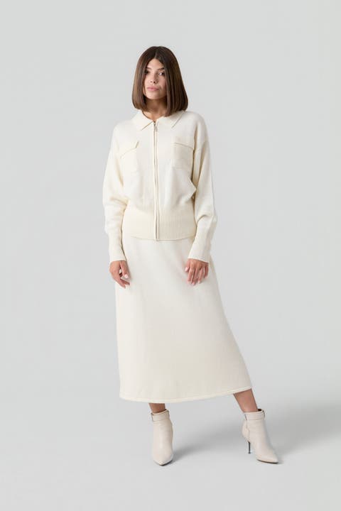 Cashmere Blend Skirt