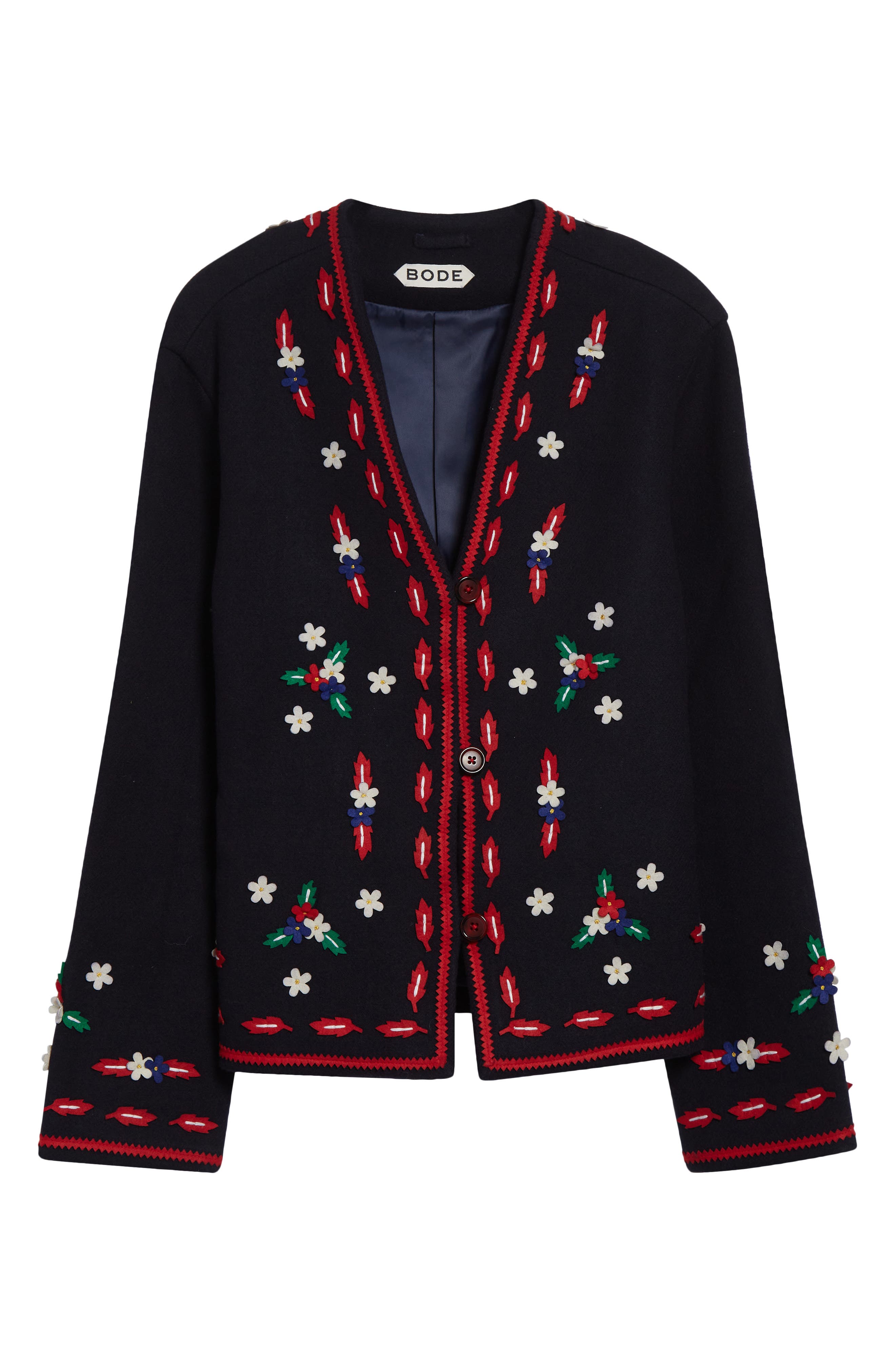 Bode Carroll Wool Jacket In Black