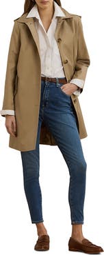 Lauren Ralph Lauren Longline Raincoat with Removable Hood