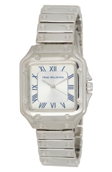 Square Case Bracelet Watch, 28mm x 35mm