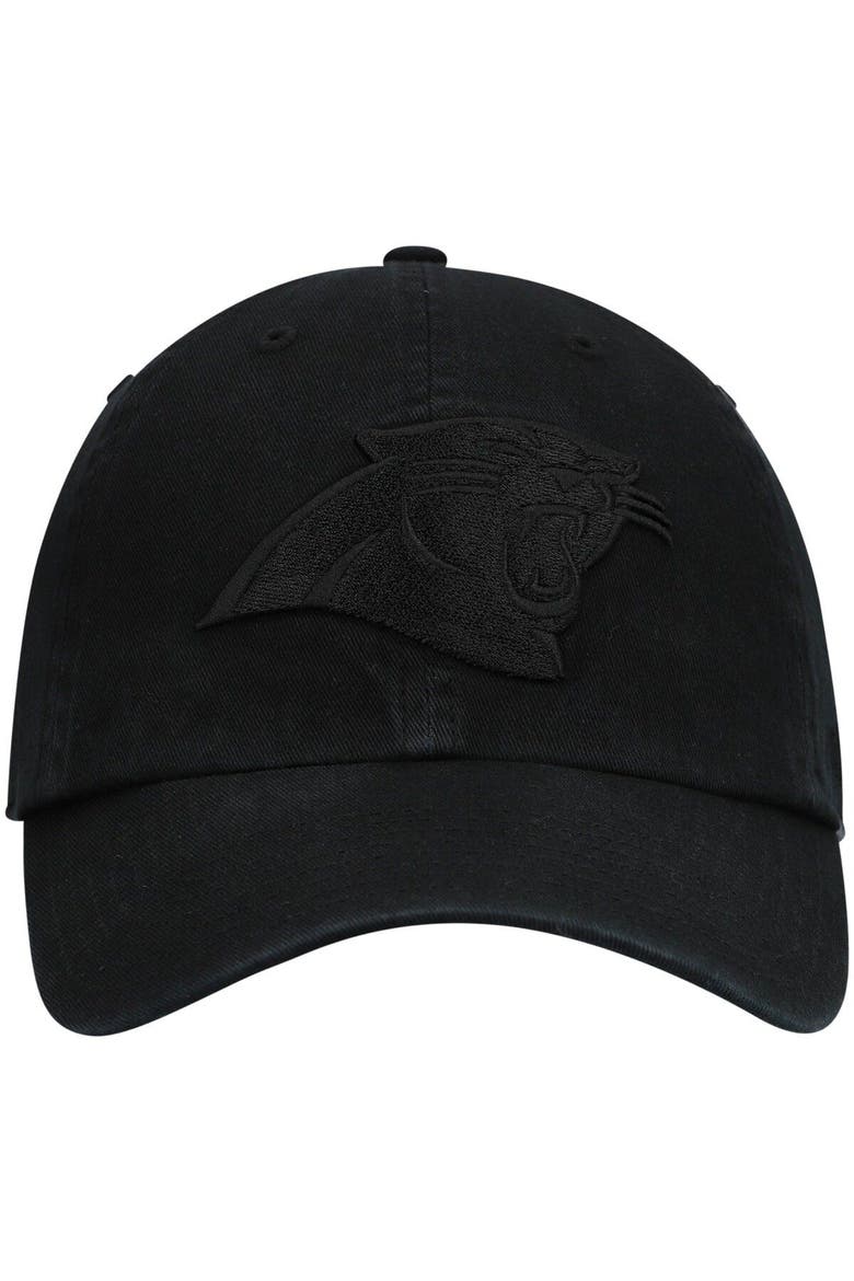 Men's '47 Black Carolina Panthers Team Tonal Clean Up Adjustable Hat, Alternate, color, Black