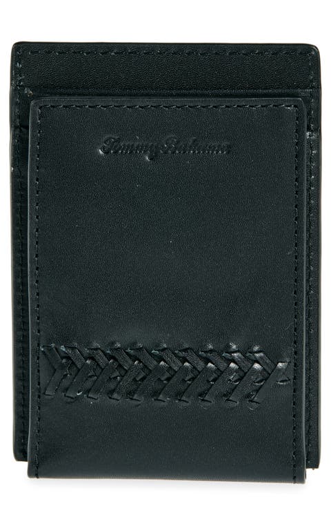 Lace Details Leather Wallet